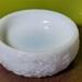 Vintage Avon White Milk Glass Soap Trinket Dish with Embossed Flowers