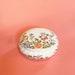 Vintage Aynsley cottage garden bone China round trinket dish, jewelry box with lid, powder box, made in England