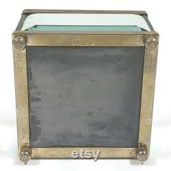 Vintage Bevelled Glass Trinket Jewelry Box 1970s Vanity Collectible