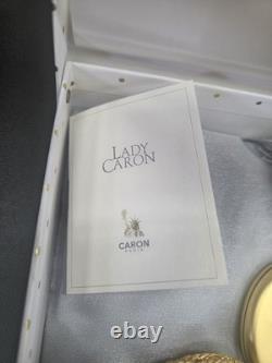 Vintage CARON Paris LADY CARON Perfume Powder Compact Gift Set Boxed Complete