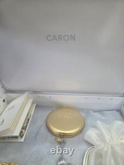Vintage CARON Paris LADY CARON Perfume Powder Compact Gift Set Boxed Complete