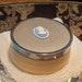 Vintage Cameo Celluloid Vanity Trinket Box. Powder Jar, Boudoir, 1940s