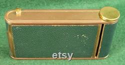 Vintage Camera Type All In One Powder Compact With Lipstick Holder And Cigarette Compartment Showing Map Of USA Occupied Germany To Front.