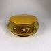 Vintage Celluloid Amber Glass Powder Box Jar Bakelite Art Deco Antique