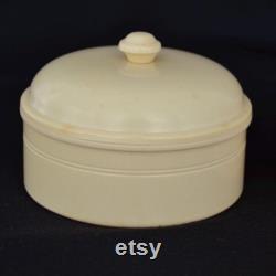 Vintage Celluloid Powder Box and Hair Receiver Set