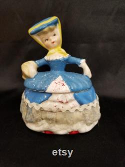Vintage Ceramic Lady Dresser Doll