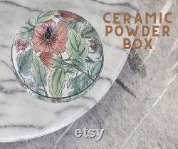 Vintage Ceramic Powder Box