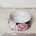 Vintage Ceramic Powder Box (No Lid) Pink and Black Chinoiserie Trinket Keeper Dressing Table Treasure Holder Vanity Table Open Jewelry Dish