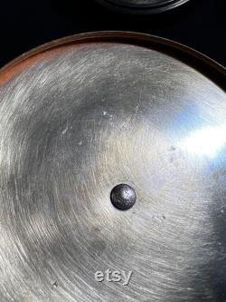 Vintage Chase USA Copper Wash Powder Jar Storage Canister Golden Apple