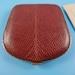 Vintage Collectible Powder Box LEATHER Mirror Gold tone Metal 1950-1960-s
