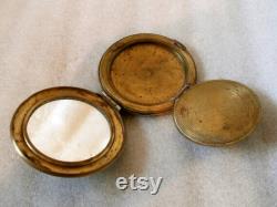 Vintage Compact Powder Box woomen antik gift little mirror compact powder compact mirror