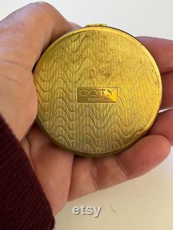 Vintage Coty Paris Powder Compact Butterfly Wing Theda Image of man and woman GORGEOUS