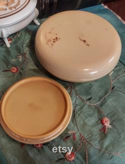 Vintage Cream White Celluloid Vanity Box