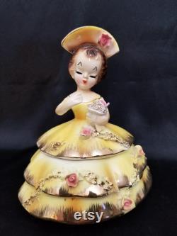 Vintage Crown Wales Spring Dance Porcelain Dresser Doll