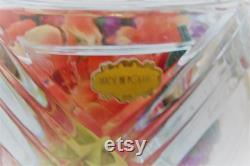 Vintage Cut Crystal Covered Jar Made in Zawiercie Poland Genuine 24 Lead Crystal