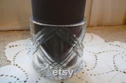 Vintage Cut Crystal Covered Jar Made in Zawiercie Poland Genuine 24 Lead Crystal