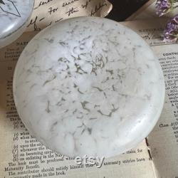 Vintage Deco Nouveau Glass Powder Pot Dressing Table Storage Ref DSB