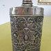 Vintage Djokja Yogya Silver Talcum Powder Shaker, 800 1000, Handcrafted with Oriental Flowers and Foliage, Collectable, Gift