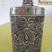 Vintage Djokja Yogya Silver Talcum Powder Shaker, 800 1000, Handcrafted with Oriental Flowers and Foliage, Collectable, Gift