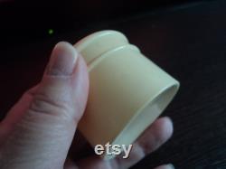 Vintage Early Plastic Powder Pot with Lid Art Deco 1930 s