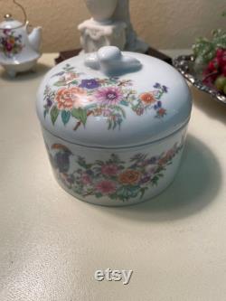 Vintage Elizabeth Arden Porcelain Powder Box, Jar
