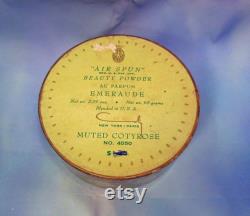 Vintage Emeraude Powder Box Very Clean Air Spun