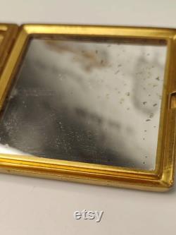 Vintage Enamel Trinket Powder Box rare boat sea rare beautiful box Soviet