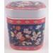 Vintage Enesco Square Powder Jar With Flowers and Butterfly Japan