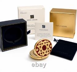Vintage Estée Lauder Golden Lattice Compact Lucidity Pressed Powder New In Box