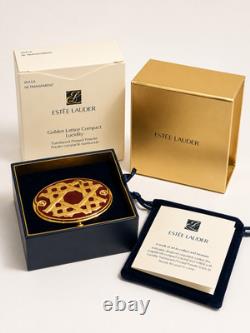 Vintage Estée Lauder Golden Lattice Compact Lucidity Pressed Powder New In Box