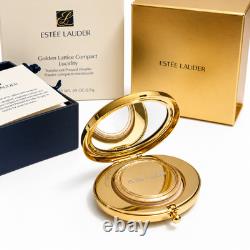 Vintage Estée Lauder Golden Lattice Compact Lucidity Pressed Powder New In Box