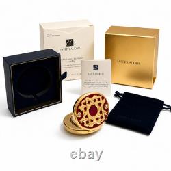 Vintage Estée Lauder Golden Lattice Compact Lucidity Pressed Powder New In Box