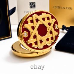 Vintage Estée Lauder Golden Lattice Compact Lucidity Pressed Powder New In Box