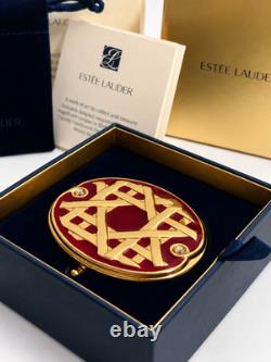Vintage Estée Lauder Golden Lattice Compact Lucidity Pressed Powder New In Box