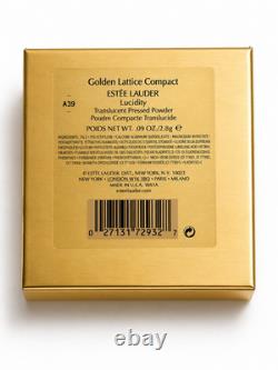 Vintage Estée Lauder Golden Lattice Compact Lucidity Pressed Powder New In Box