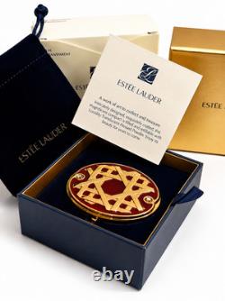 Vintage Estée Lauder Golden Lattice Compact Lucidity Pressed Powder New In Box