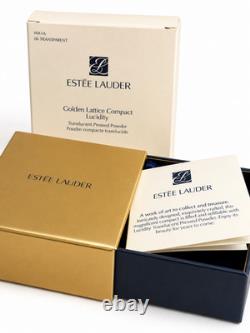 Vintage Estée Lauder Golden Lattice Compact Lucidity Pressed Powder New In Box