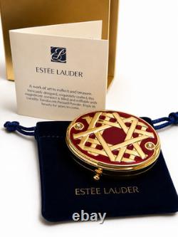 Vintage Estée Lauder Golden Lattice Compact Lucidity Pressed Powder New In Box