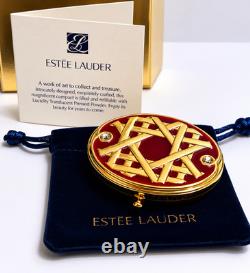 Vintage Estée Lauder Golden Lattice Compact Lucidity Pressed Powder New In Box