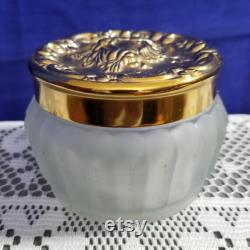 Vintage Estee Lauder Re-Nutriv Face Powder Glass Jar