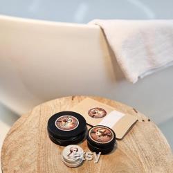 Vintage Face Powder Compact with powder puff 1920s 30s Style Free shipping