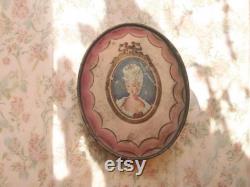 Vintage Face Powder Oval Box Madame Du Barry Richard Hudnut Shabby Romantic Vanity Decor