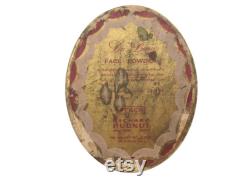 Vintage Face Powder Oval Box Madame Du Barry Richard Hudnut Shabby Romantic Vanity Decor