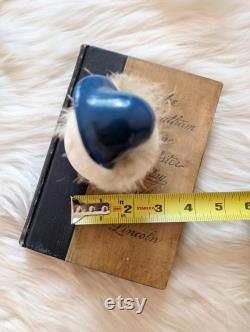 Vintage Flapper Girl with Feather Boa Trinket Box or Powder Jar I.W. Rice