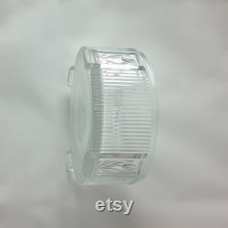 Vintage Floral Guilloche Enamel Powder Box Ribbed Glass Dresser Decor