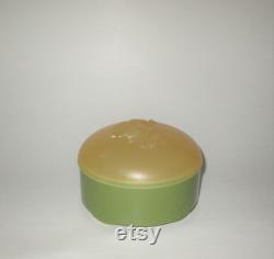 Vintage Floral Plastic Dusting Powder Container With Lid By Cashmere Bouquet