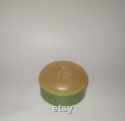 Vintage Floral Plastic Dusting Powder Container With Lid By Cashmere Bouquet