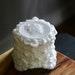Vintage Fostoria Cameo Box, Bougie Dresser Jar, Milk Glass Jenny Lind Embossed Cameo and Rose Powder Box, Collector Gift, Elegant Grannycore