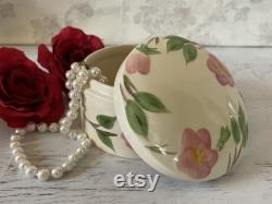 Vintage Franciscan Desert Rose Round Box with Lid, 50th Anniversary 1990, Made in England