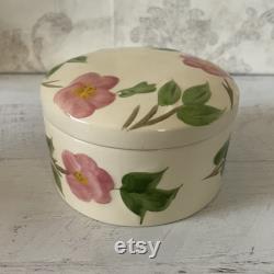 Vintage Franciscan Desert Rose Round Box with Lid, 50th Anniversary 1990, Made in England